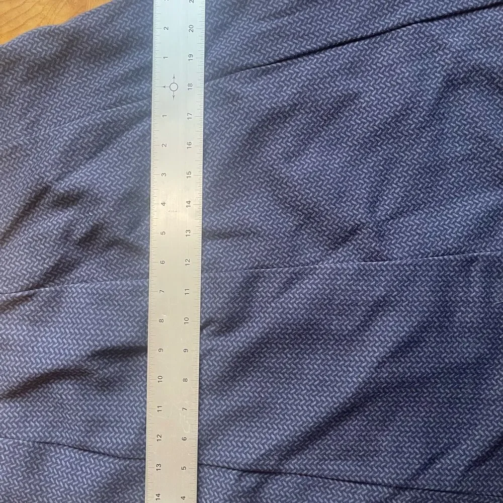 BLUE TWEED Midi Flare Skirt!